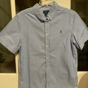 Ralph Lauren Button Down Short Sleeve, Youth XL (18-20)